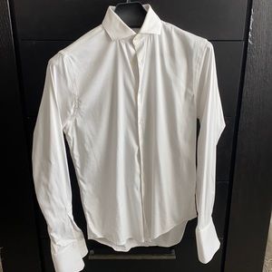 ZARA Men’s White Dress Shirt - French Cuffs
